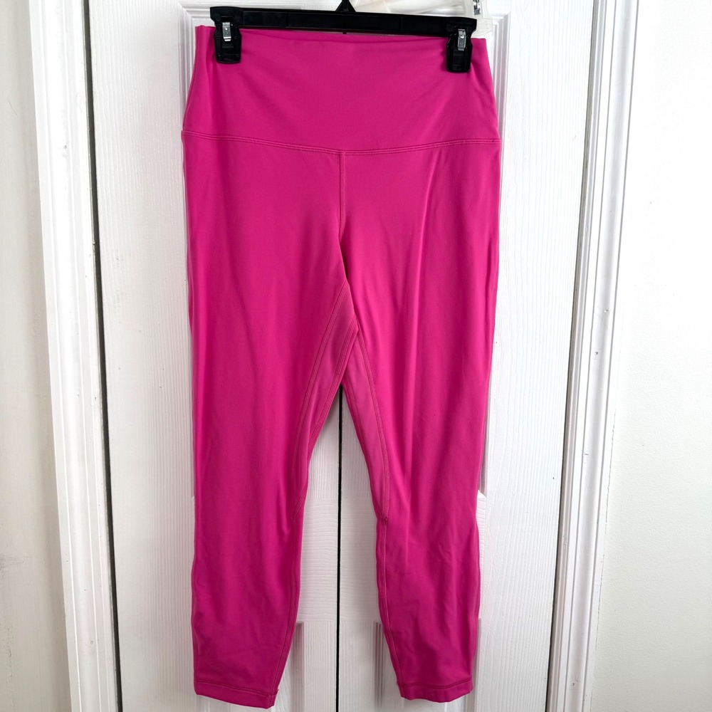 Lululemon Pink Align Leggings Crop 25" High Rise Yoga Athletic‎ Size 10